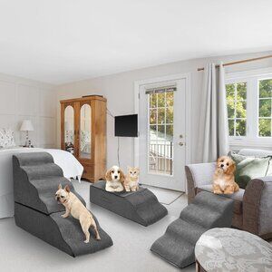 Dog Stairs for High Bed 30" H, 6-Step